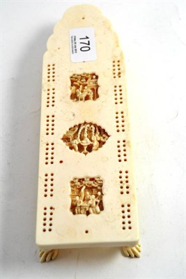 Lot 170 - A Canton ivory marker board