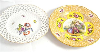 Lot 232 - Two Meissen plates