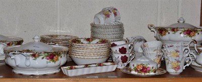 Lot 256 - A Royal Albert 'Old Country Roses' dinner service, a Bridgwoods china 'Carnation' teaset; and a...