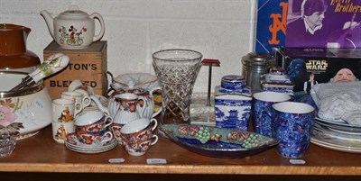 Lot 257 - Harvestware jug, Ringtons, Royal Bonn Salad bowl and servers, Beswick child's tea set etc