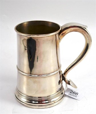 Lot 266 - Sheffield plate tankard