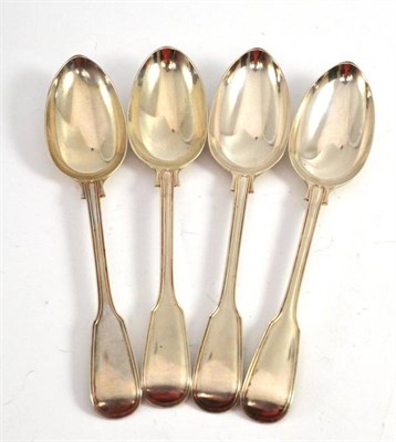 Lot 269 - Four Victorian silver tablespoons with London hallmarks