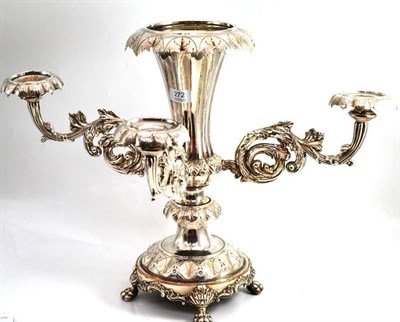 Lot 272 - Plated centrepiece/epergne