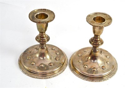 Lot 278 - A pair of silver candlesticks, James Wakely & Frank Clarke Wheeler, London 1905