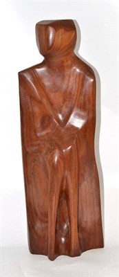 Lot 332 - A carved hardwood figure stamped ";R W Goodall"