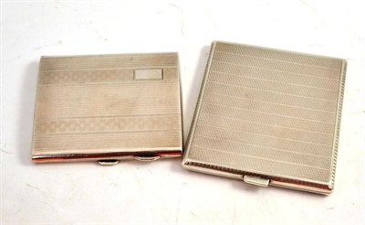 Lot 346 - Two silver cigarette cases