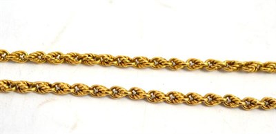 Lot 367 - Rope twist necklace, stamped '15'