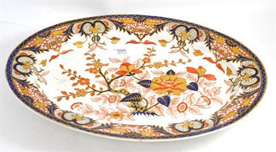 Lot 395 - A Derby Imari meat platter