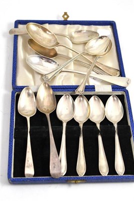 Lot 448 - Mixed lot of silver teaspoons