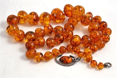 Lot 27 - Large amber necklace