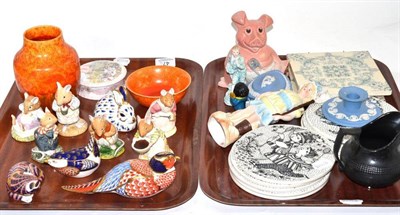 Lot 47 - Six Royal Doulton figures 'Mr Apple', Mrs Toadflax', 'Mr Toadflax', 'Clover', 'Basil', 'Wilfred...