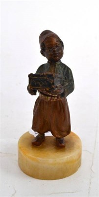 Lot 102 - Bergman style cold painted bronze figure