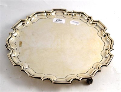 Lot 206 - A silver salver