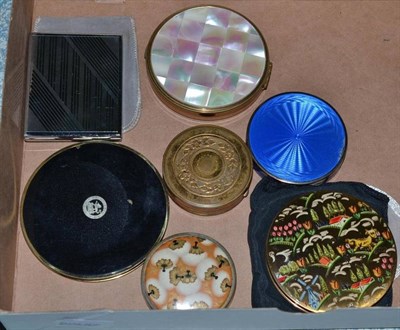 Lot 269 - Seven powder compacts