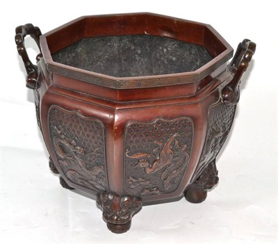 Lot 294 - Chinese bronze jardiniere