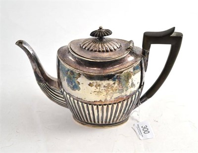 Lot 300 - Silver teapot