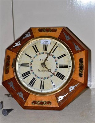 Lot 360 - A striking wall clock, J Dold, Inverness