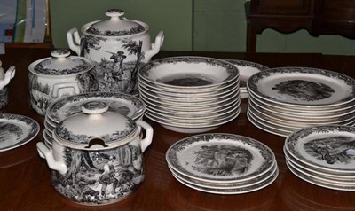 Lot 370 - A Villeroy & Boch Artemis pattern part dinner service (65 pieces), decorated with various...