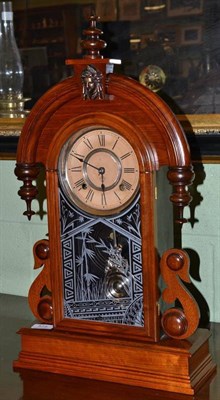 Lot 375 - A striking mantel clock signed Ansonia Clock Co.