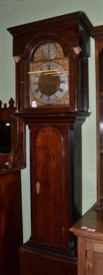 Lot 437 - An eight-day oak longcase clock, dial later inscribed 'Strachen, Newcastle'