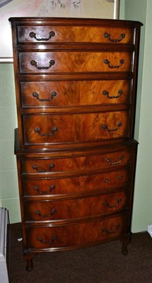 Lot 440 - Walnut chest on chest