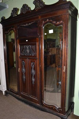 Lot 444 - Victorian wardrobe in French taste