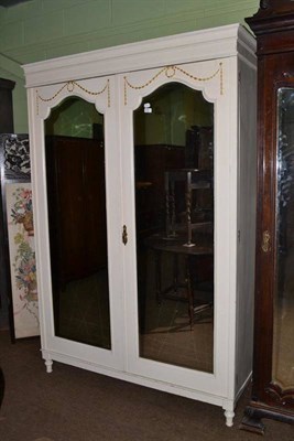 Lot 445 - Painted wardrobe