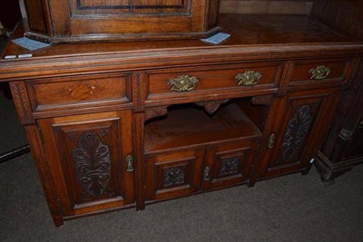 Lot 459 - Carved oak sideboard