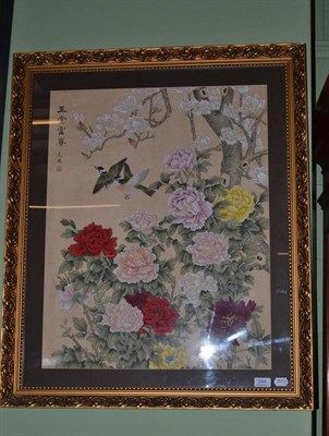 Lot 544 - Chinese School, 20th century, a large painting on silk