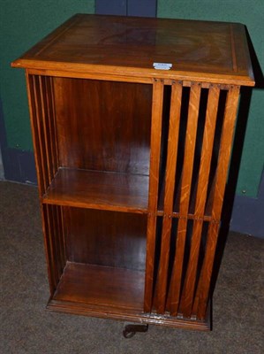 Lot 545 - An Edwardian mahogany two tier revolving bookcase