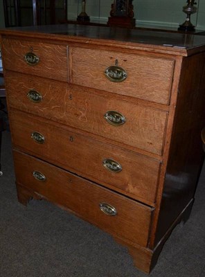 Lot 548 - Four height oak chest