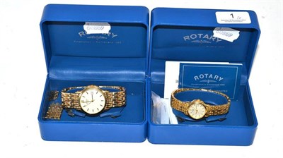 Lot 1 - A gents Rotary wristwatch and a lady's Rotary watch