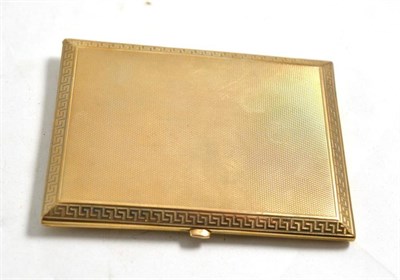Lot 25 - A 9ct gold cigarette case