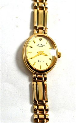 Lot 51 - A 9ct gold lady's Rotary wristwatch