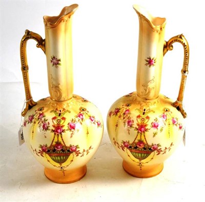 Lot 71 - A pair of Fieldings Crown Devon jugs