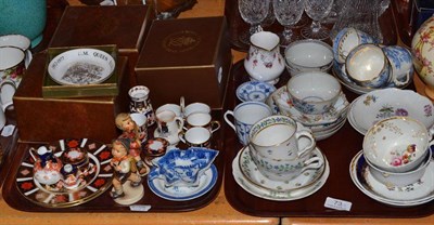 Lot 73 - A quantity of miniature Royal Crown Derby pieces, three Royal Crown Derby twin handled mugs...