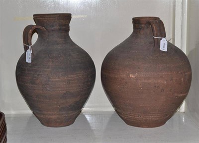 Lot 115 - Two Earthenware storage jars