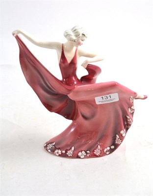 Lot 131 - Katzhutte figure of a dancer in a pink dress