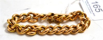 Lot 165 - A bracelet with clasp stamped '15'