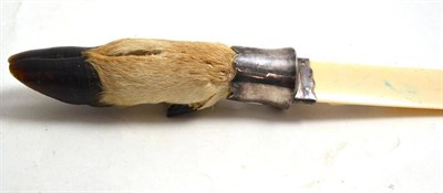 Lot 166 - Goat's foot page turner