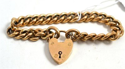 Lot 201 - A 9ct gold bracelet