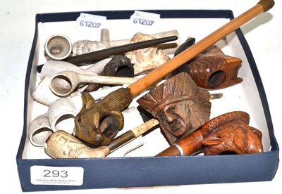 Lot 293 - Collection of clay and other pipes