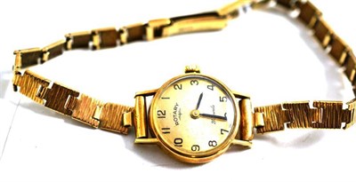 Lot 296 - 9ct gold lady's Rotary wristwatch