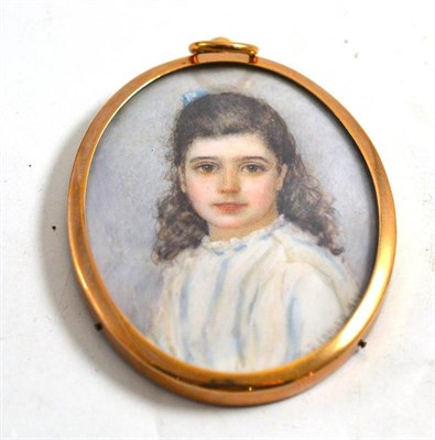 Lot 297 - Early 20th century oval portrait miniature