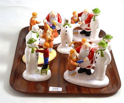 Lot 328 - Seven Coalport figures The Snowman Collection comprising: The Special Gift, The Wrong Nose, The...