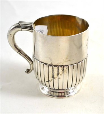 Lot 359 - Silver Christening mug engraved from Mrs Tempest, London 1881, maker's mark WBJ