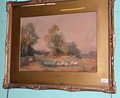 Lot 440 - Watercolour The Lamb Gleaners, by David Bates