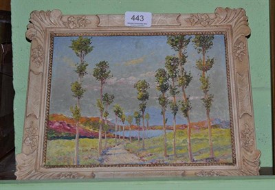 Lot 443 - James Greig (1870-1941); an oil on board study 'Normandy', signed lower right, labelled and...