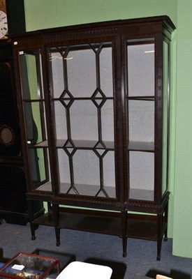 Lot 459 - Mahogany display cabinet