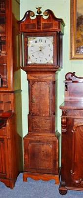 Lot 462 - An oak and mahogany thirty hour longcase clock